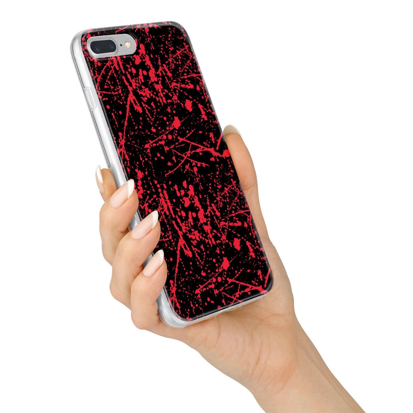 Blood Splatters iPhone 7 Plus Bumper Case on Silver iPhone Alternative Image