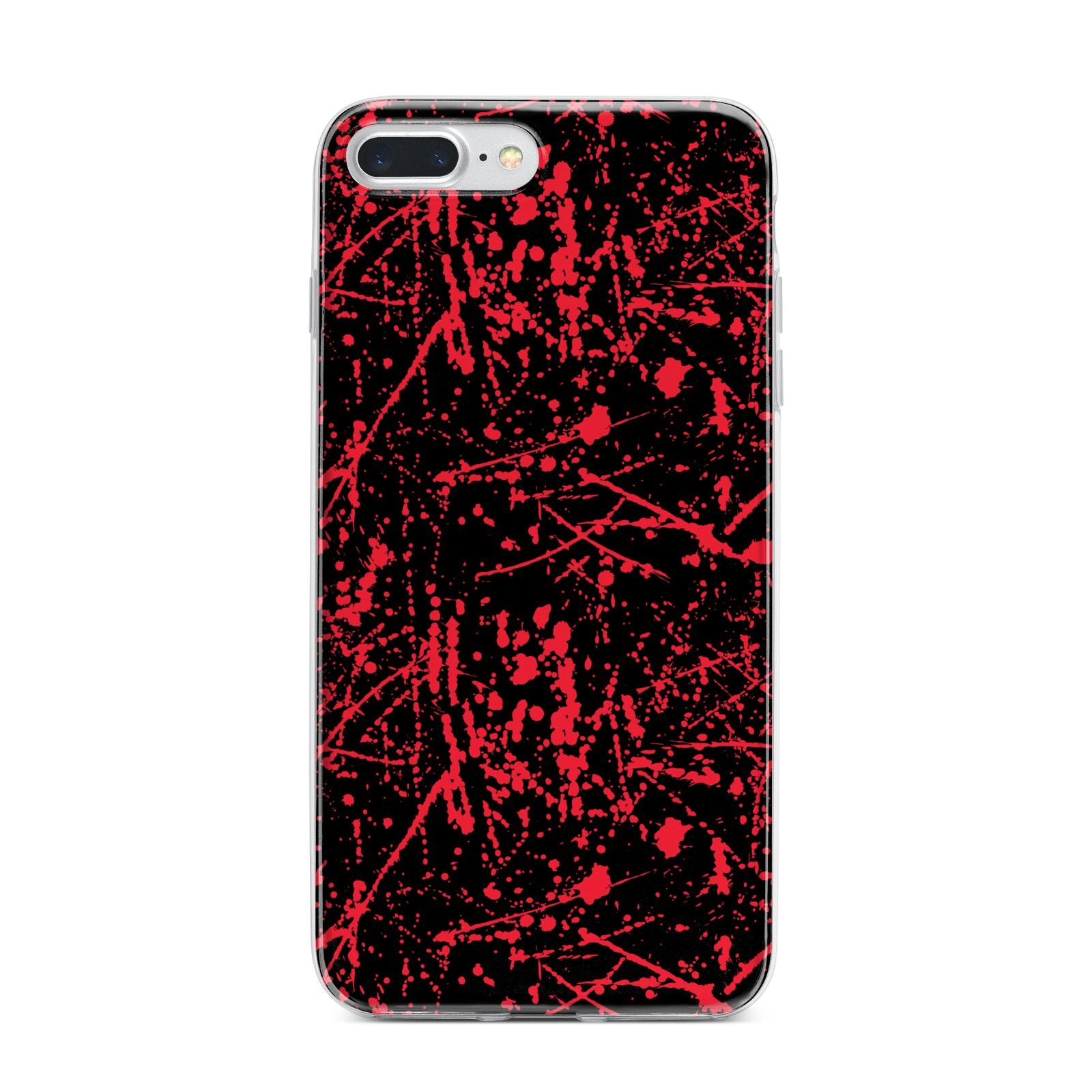 Blood Splatters iPhone 7 Plus Bumper Case on Silver iPhone