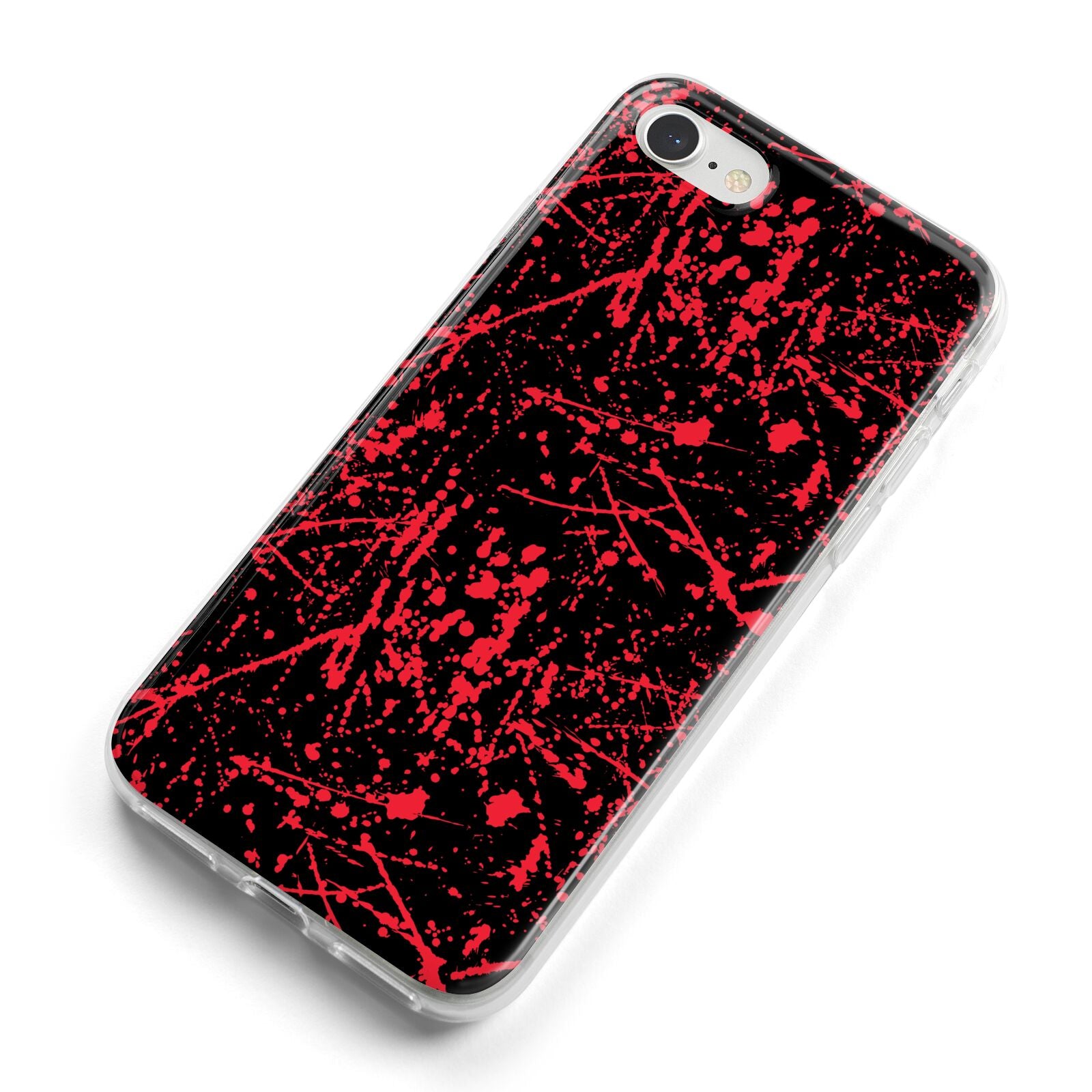 Blood Splatters iPhone 8 Bumper Case on Silver iPhone Alternative Image