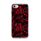 Blood Splatters iPhone 8 Bumper Case on Silver iPhone