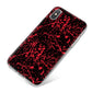 Blood Splatters iPhone X Bumper Case on Silver iPhone