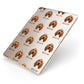 Bloodhound Icon with Name Apple iPad Case on Gold iPad Side View