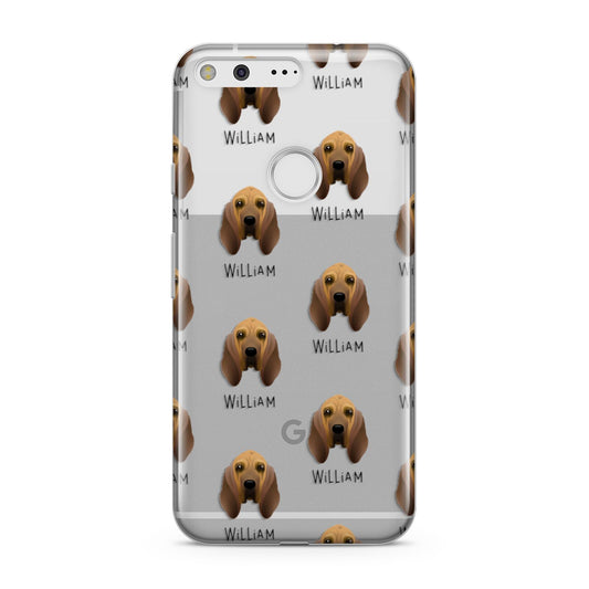 Bloodhound Icon with Name Google Pixel Case