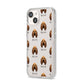 Bloodhound Icon with Name iPhone 14 Clear Tough Case Starlight Angled Image