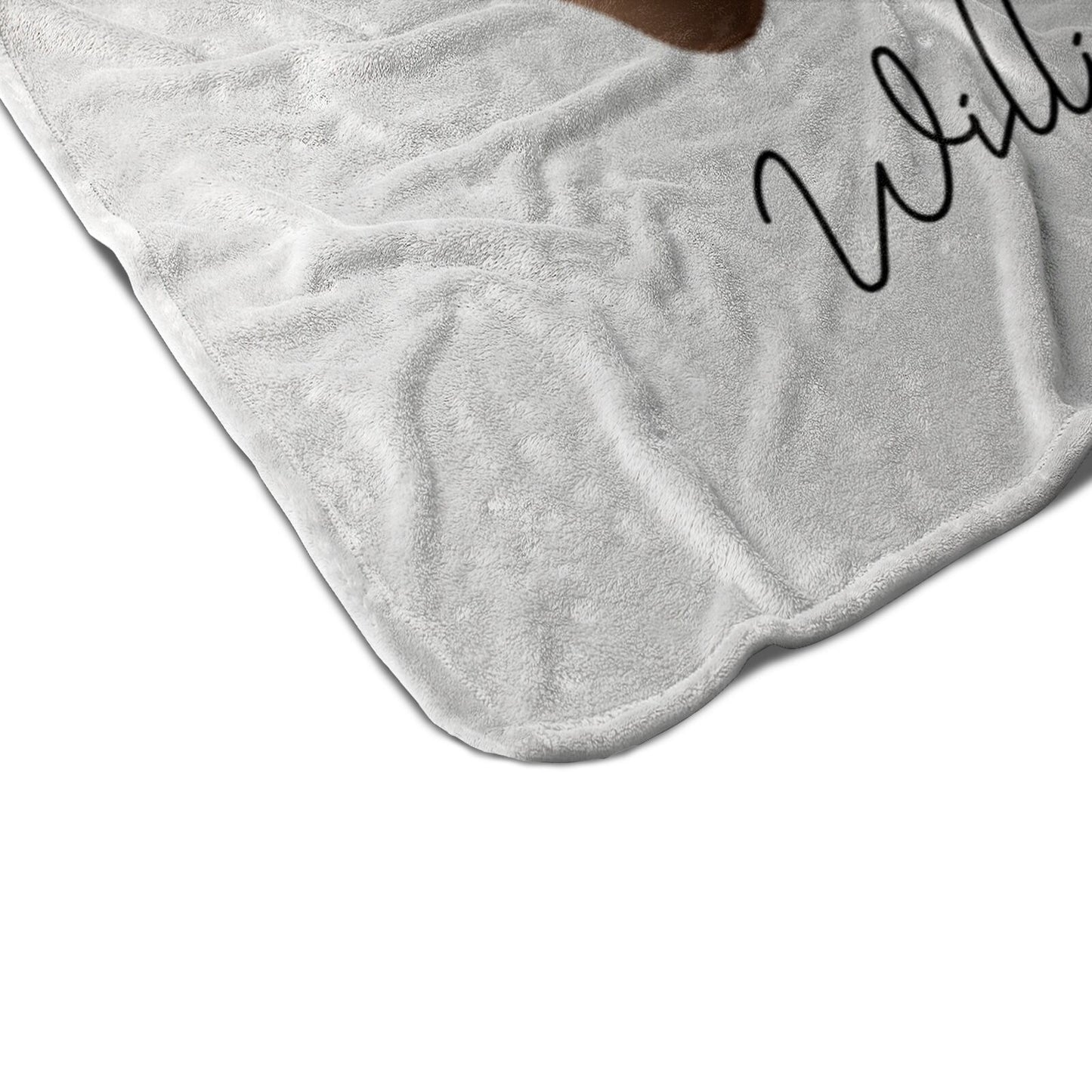 Bloodhound Personalised Fleece Blanket Edging