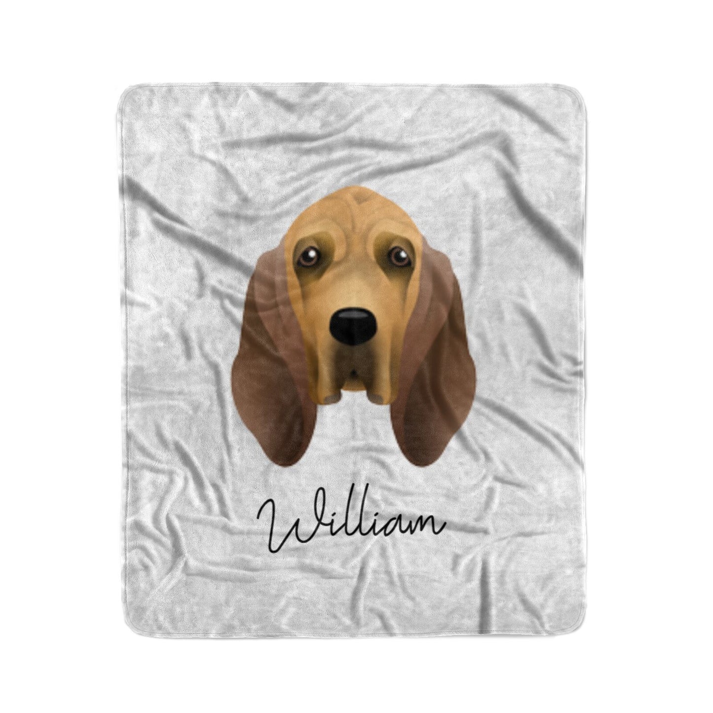 Bloodhound Personalised Medium Fleece Blanket