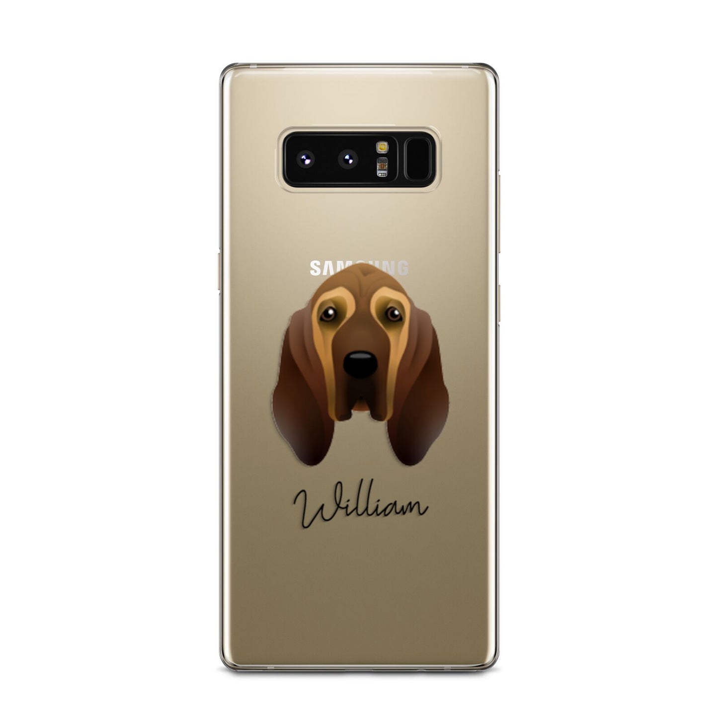 Bloodhound Personalised Samsung Galaxy Note 8 Case