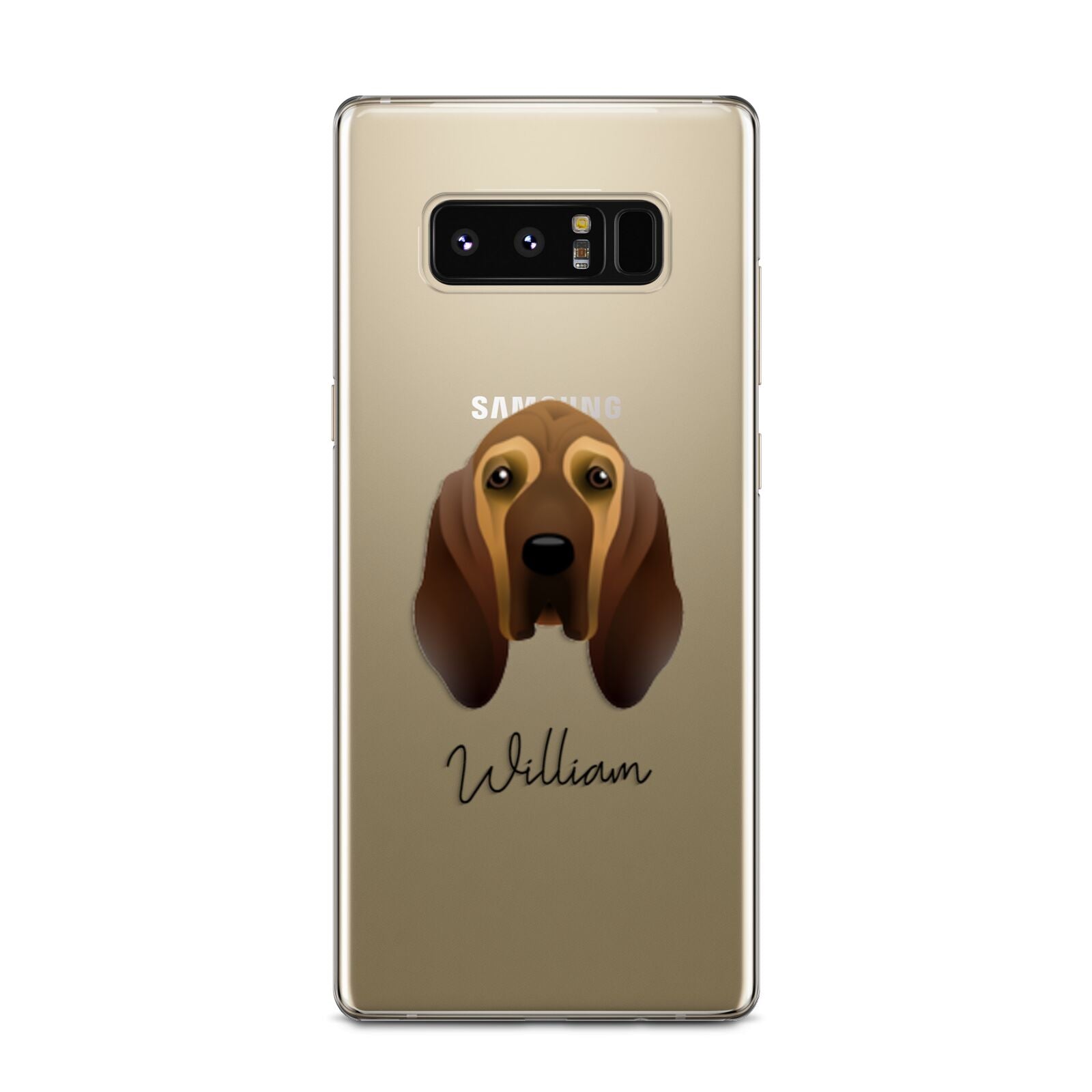 Bloodhound Personalised Samsung Galaxy Note 8 Case