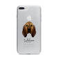 Bloodhound Personalised iPhone 7 Plus Bumper Case on Silver iPhone
