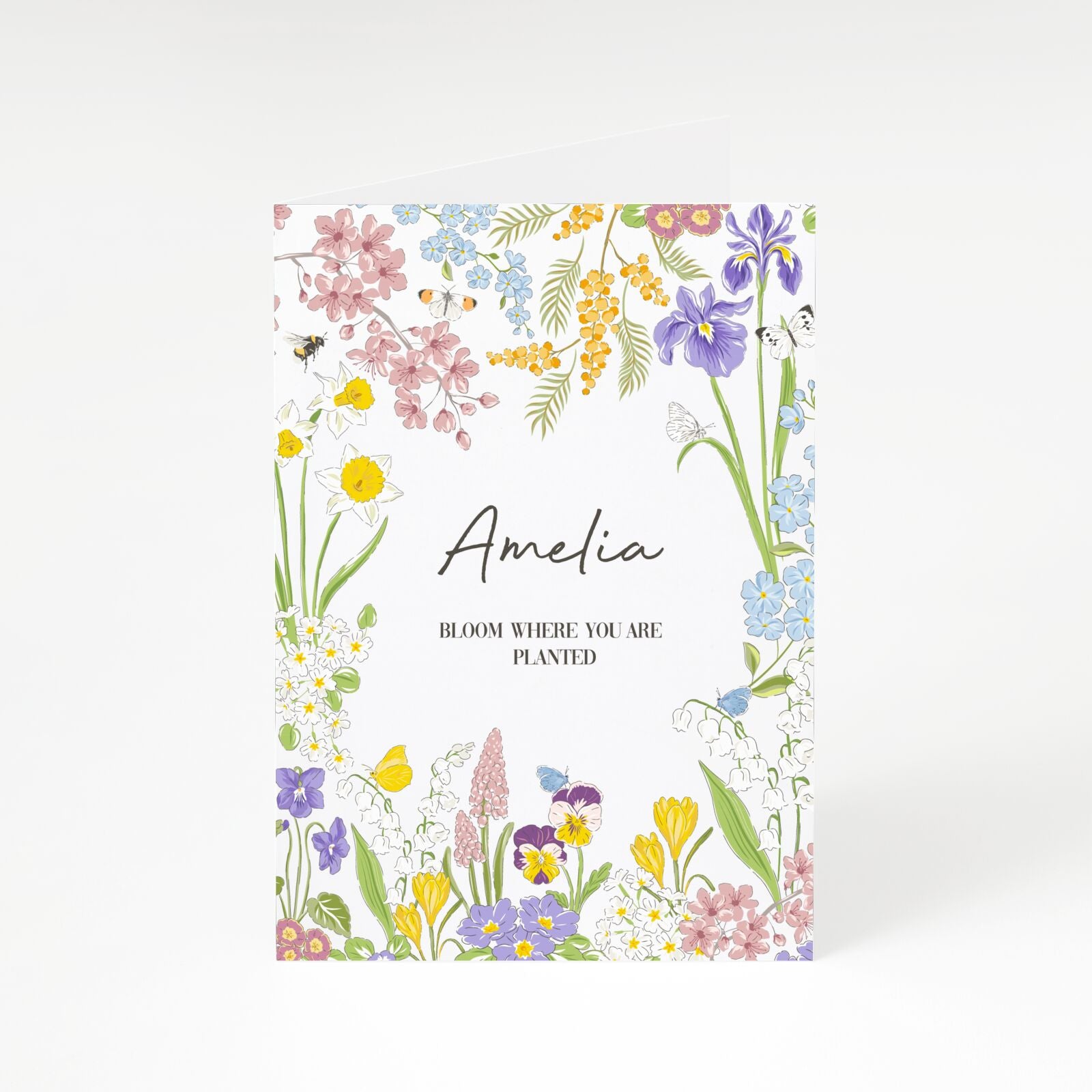 Bloom Where You Are Planted A5 Greetings Card
