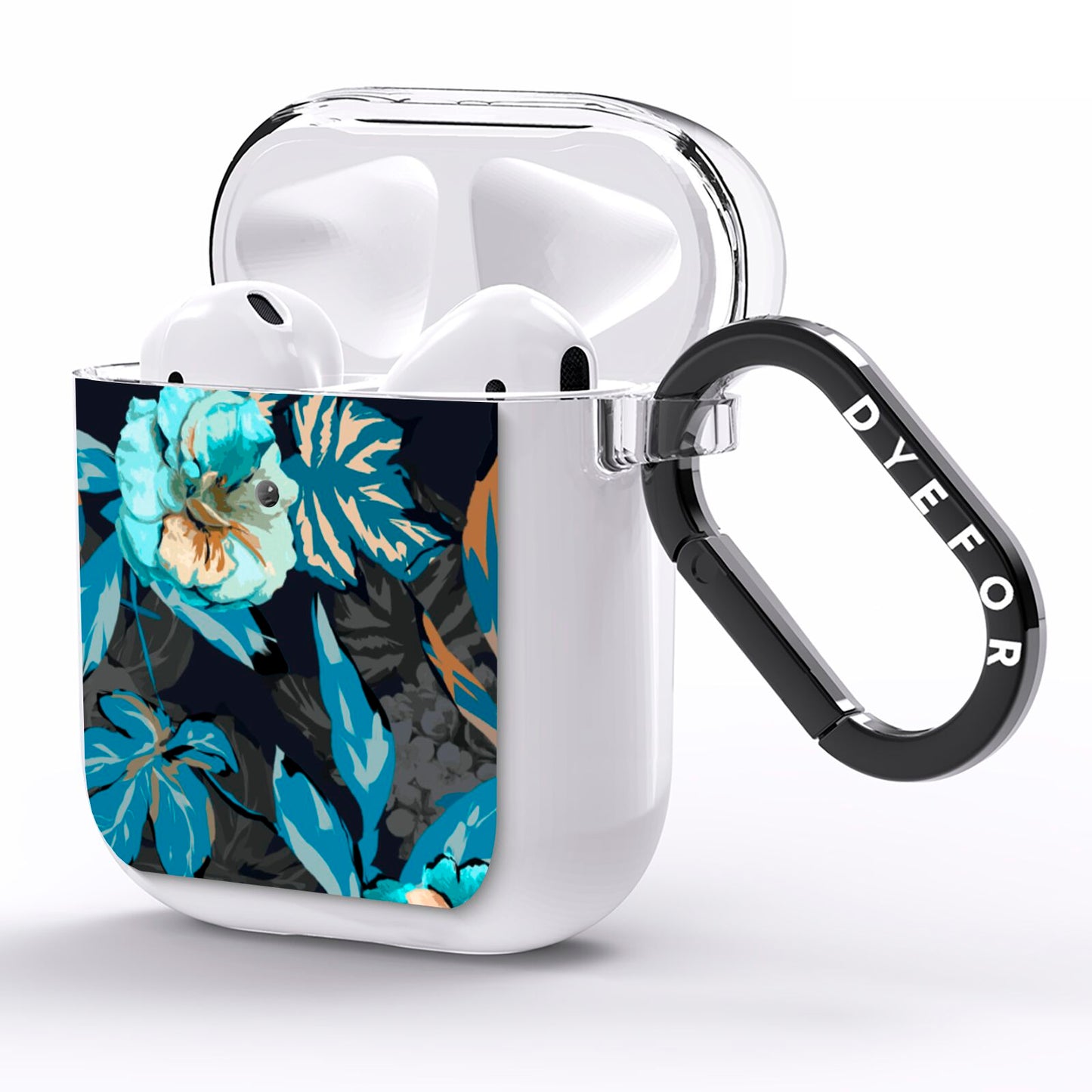 Blossom Flowers AirPods Clear Case Side Image