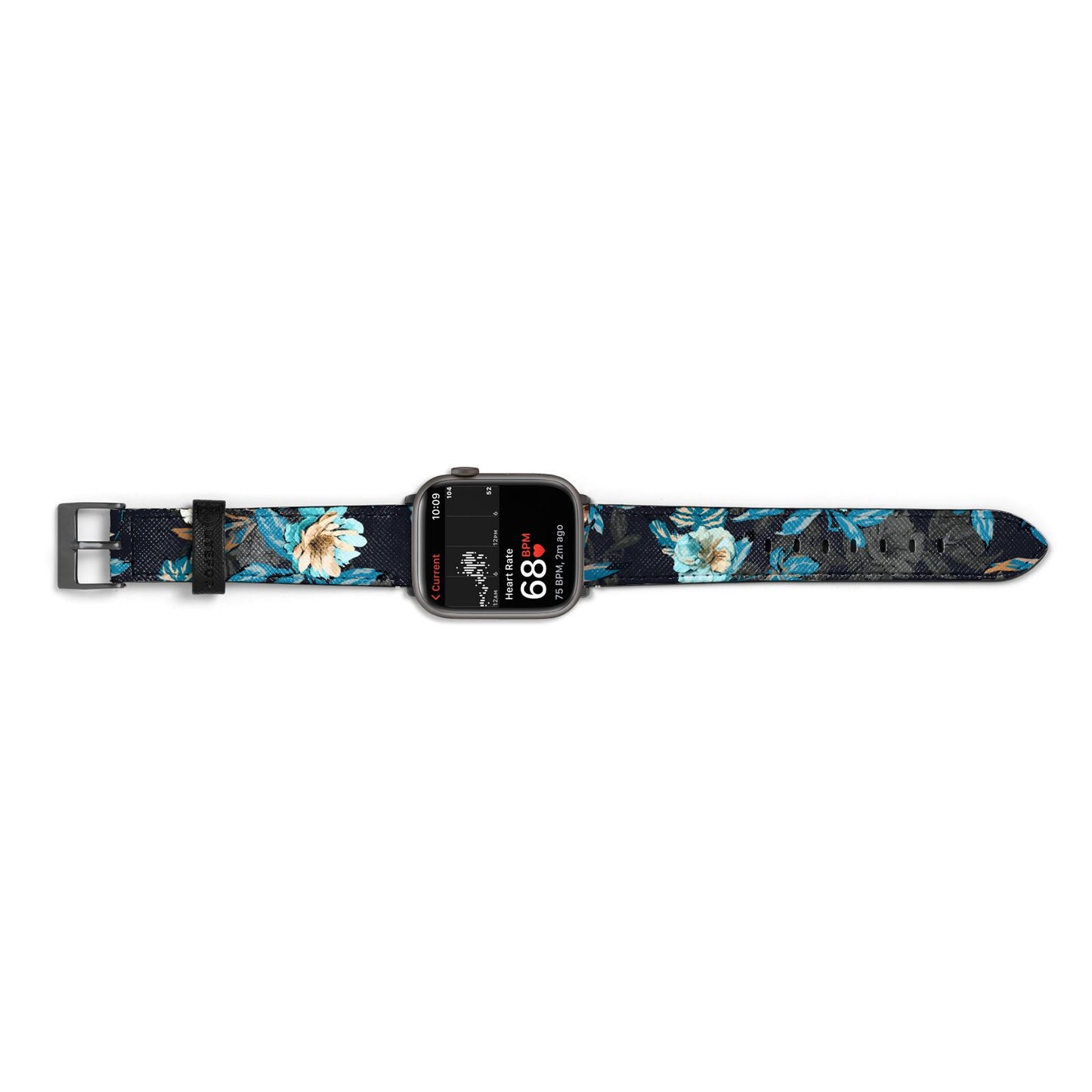 Blossom Flowers Apple Watch Strap Size 38mm Landscape Image Space Grey Hardware