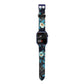 Blossom Flowers Apple Watch Strap Size 38mm with Blue Hardware