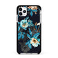 Blossom Flowers Apple iPhone 11 Pro Max in Silver with Black Impact Case