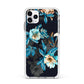 Blossom Flowers Apple iPhone 11 Pro Max in Silver with White Impact Case