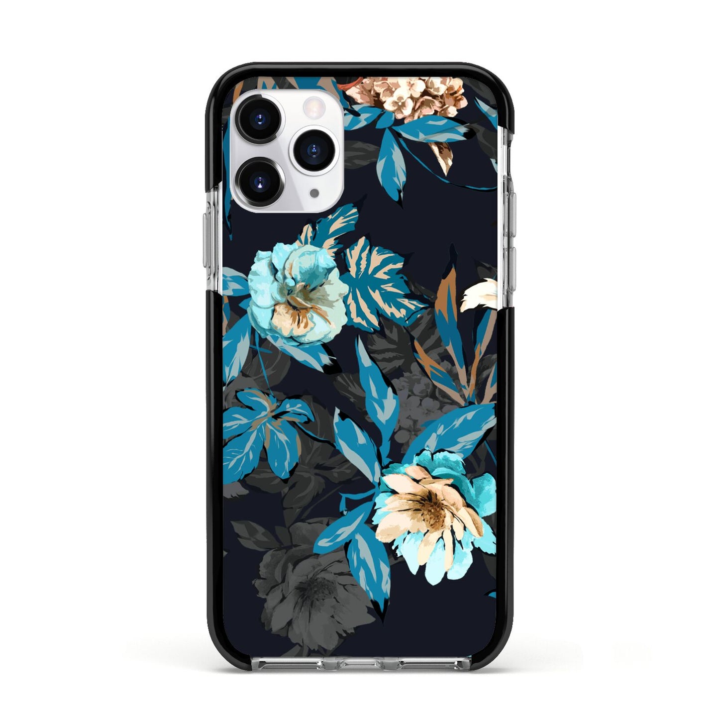 Blossom Flowers Apple iPhone 11 Pro in Silver with Black Impact Case