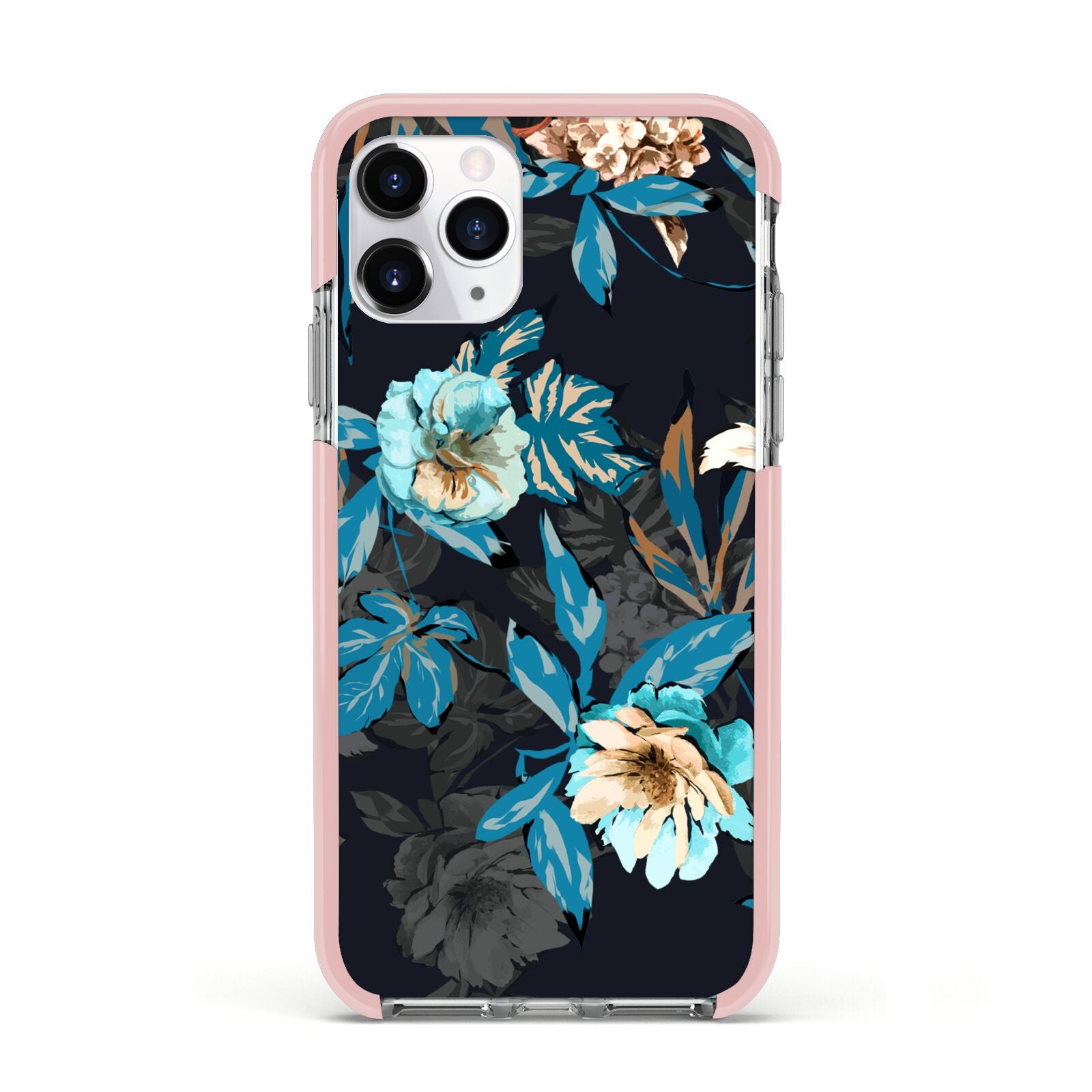 Blossom Flowers Apple iPhone 11 Pro in Silver with Pink Impact Case