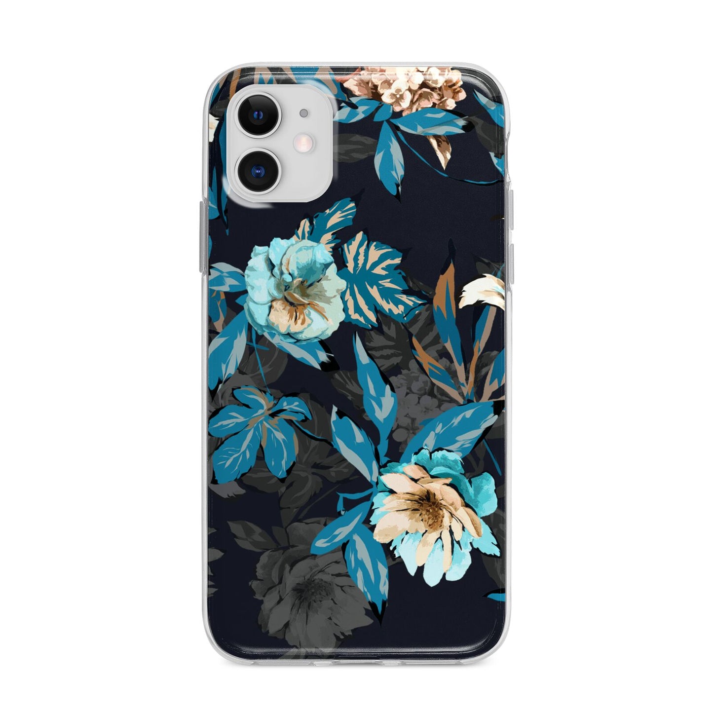Blossom Flowers Apple iPhone 11 in White with Bumper Case