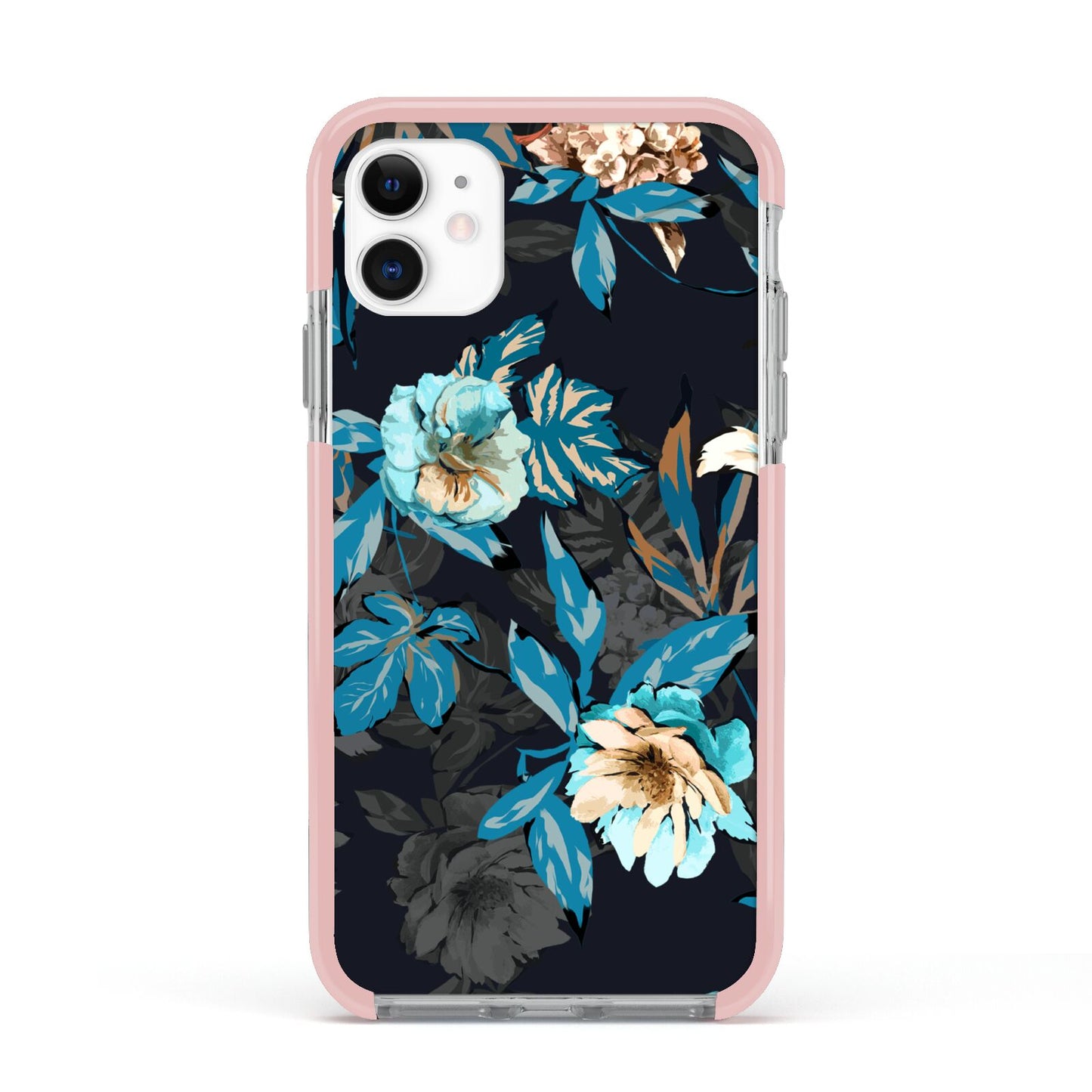 Blossom Flowers Apple iPhone 11 in White with Pink Impact Case