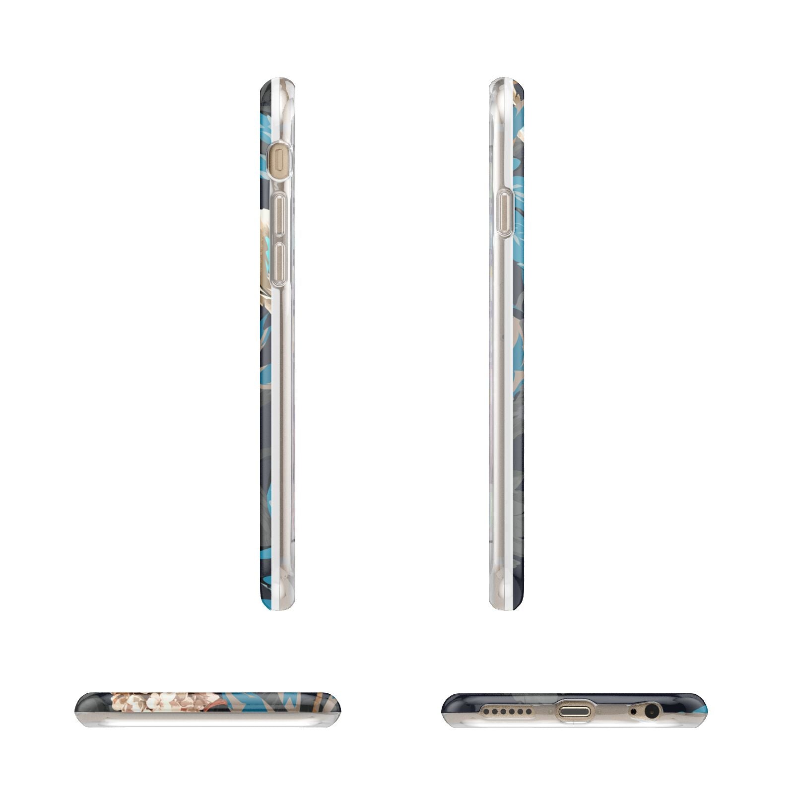 Blossom Flowers Apple iPhone 6 3D Wrap Tough Case Alternative Image Angles