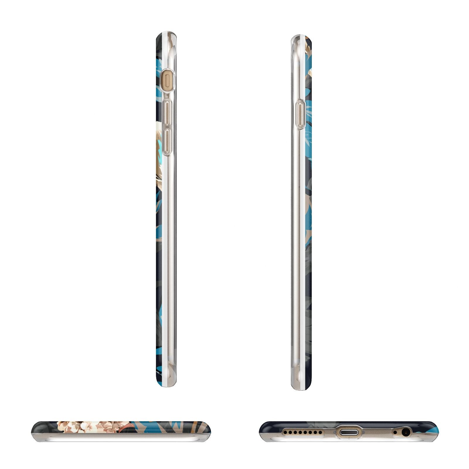 Blossom Flowers Apple iPhone 6 Plus 3D Wrap Tough Case Alternative Image Angles