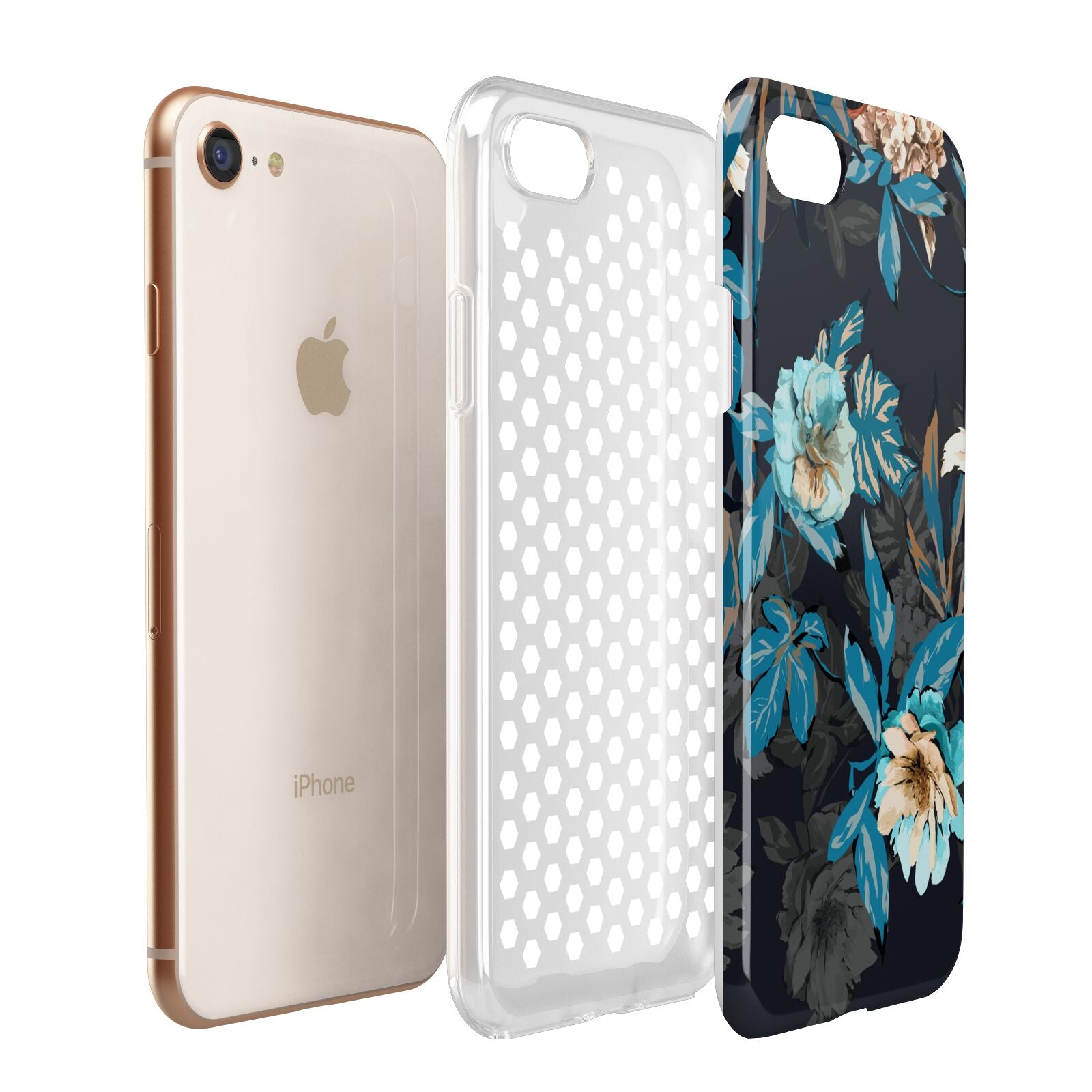 Blossom Flowers Apple iPhone 7 8 3D Tough Case Expanded View