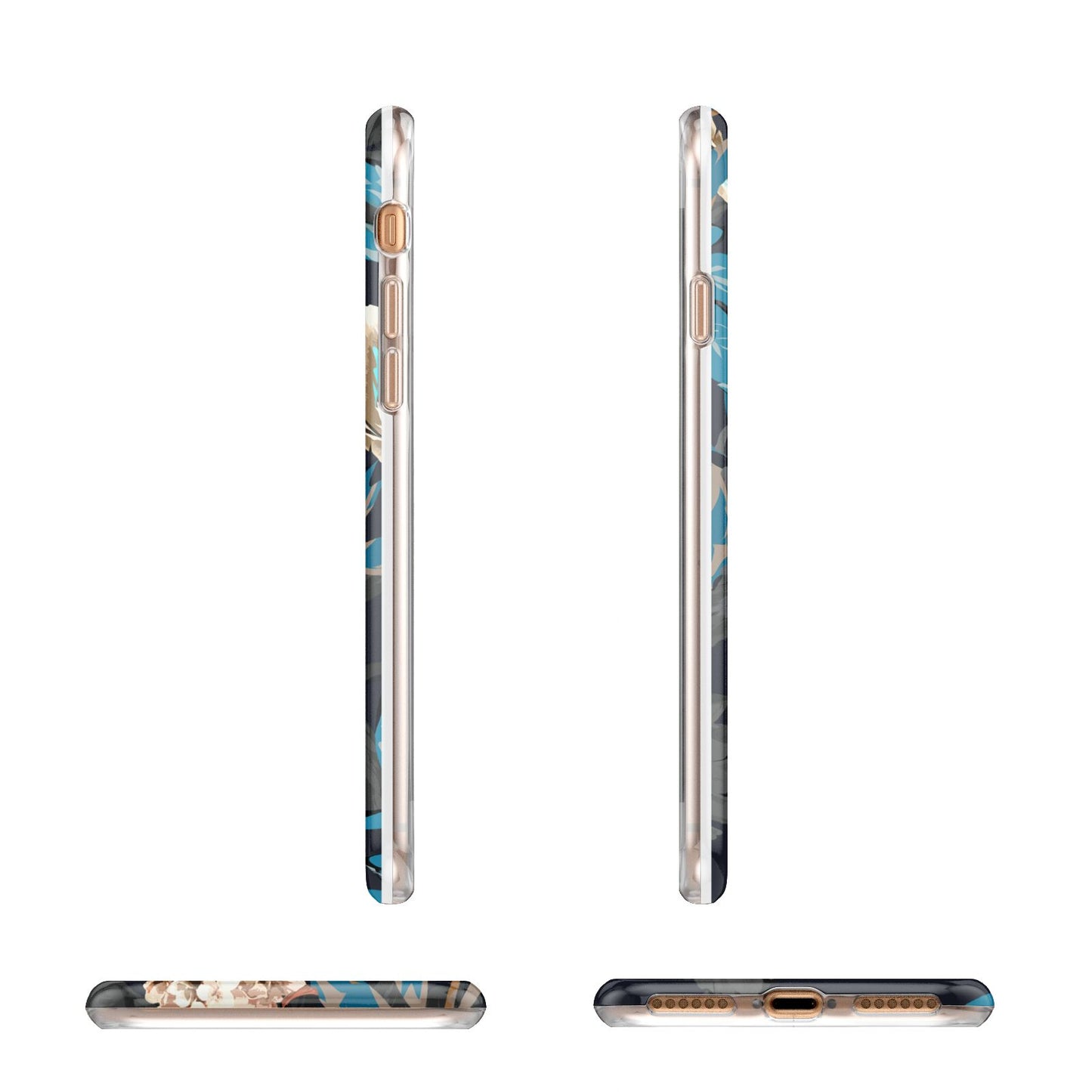 Blossom Flowers Apple iPhone 7 8 3D Wrap Tough Case Alternative Image Angles