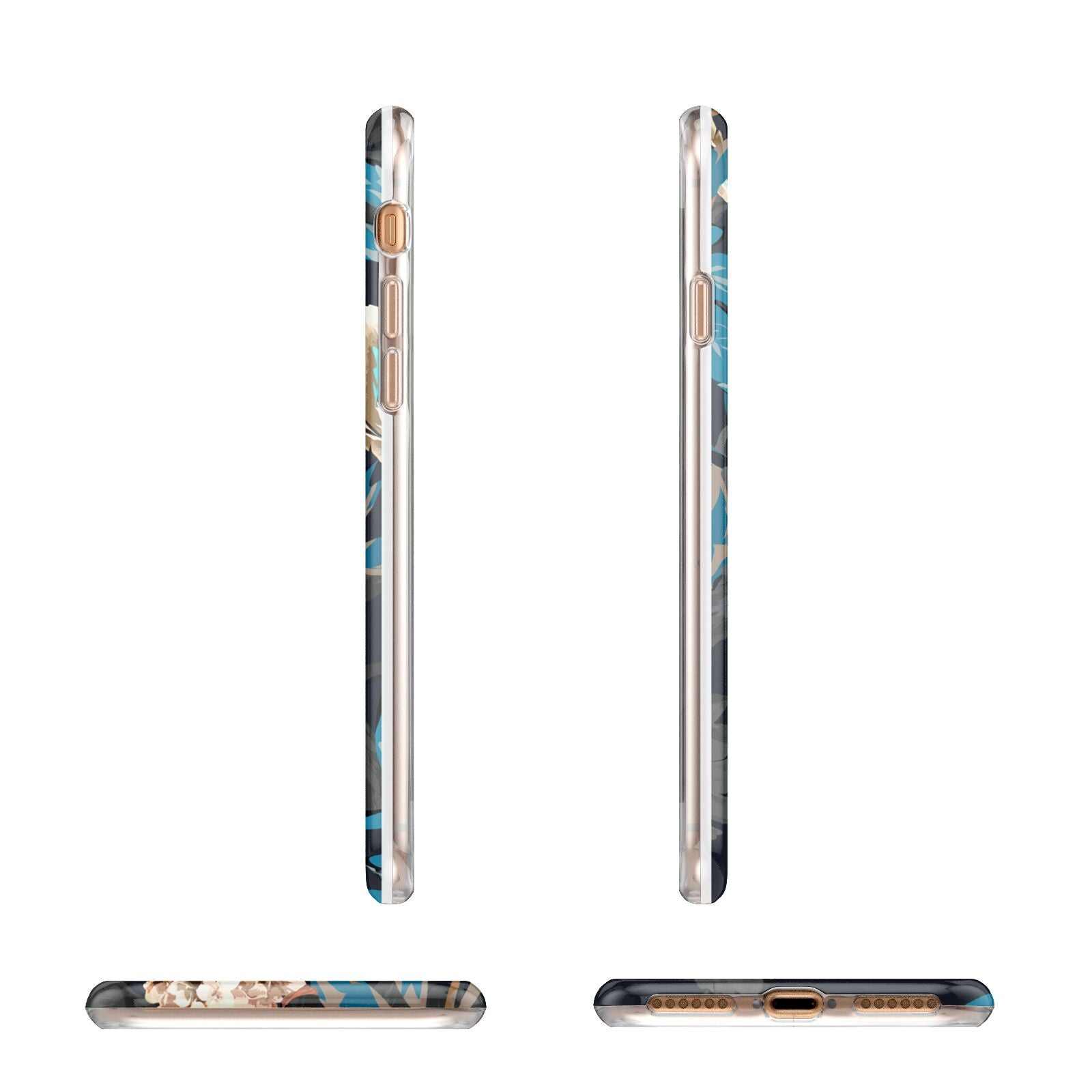 Blossom Flowers Apple iPhone 7 8 3D Wrap Tough Case Alternative Image Angles