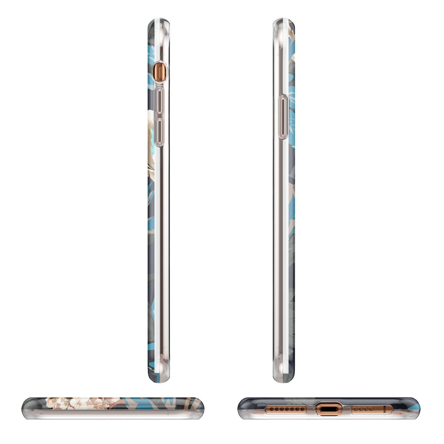 Blossom Flowers Apple iPhone XS Max 3D Wrap Tough Case Alternative Image Angles