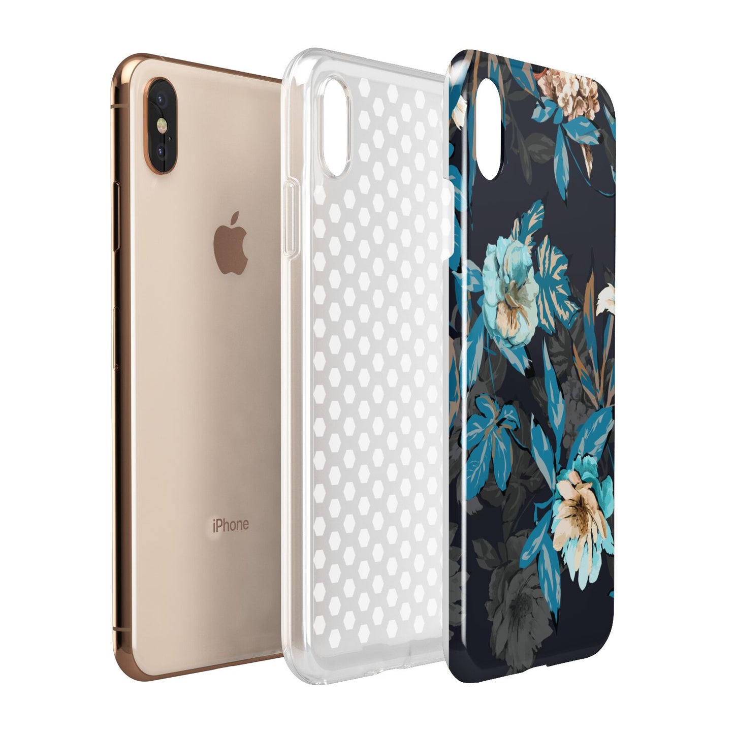 Blossom Flowers Apple iPhone Xs Max 3D Tough Case Expanded View