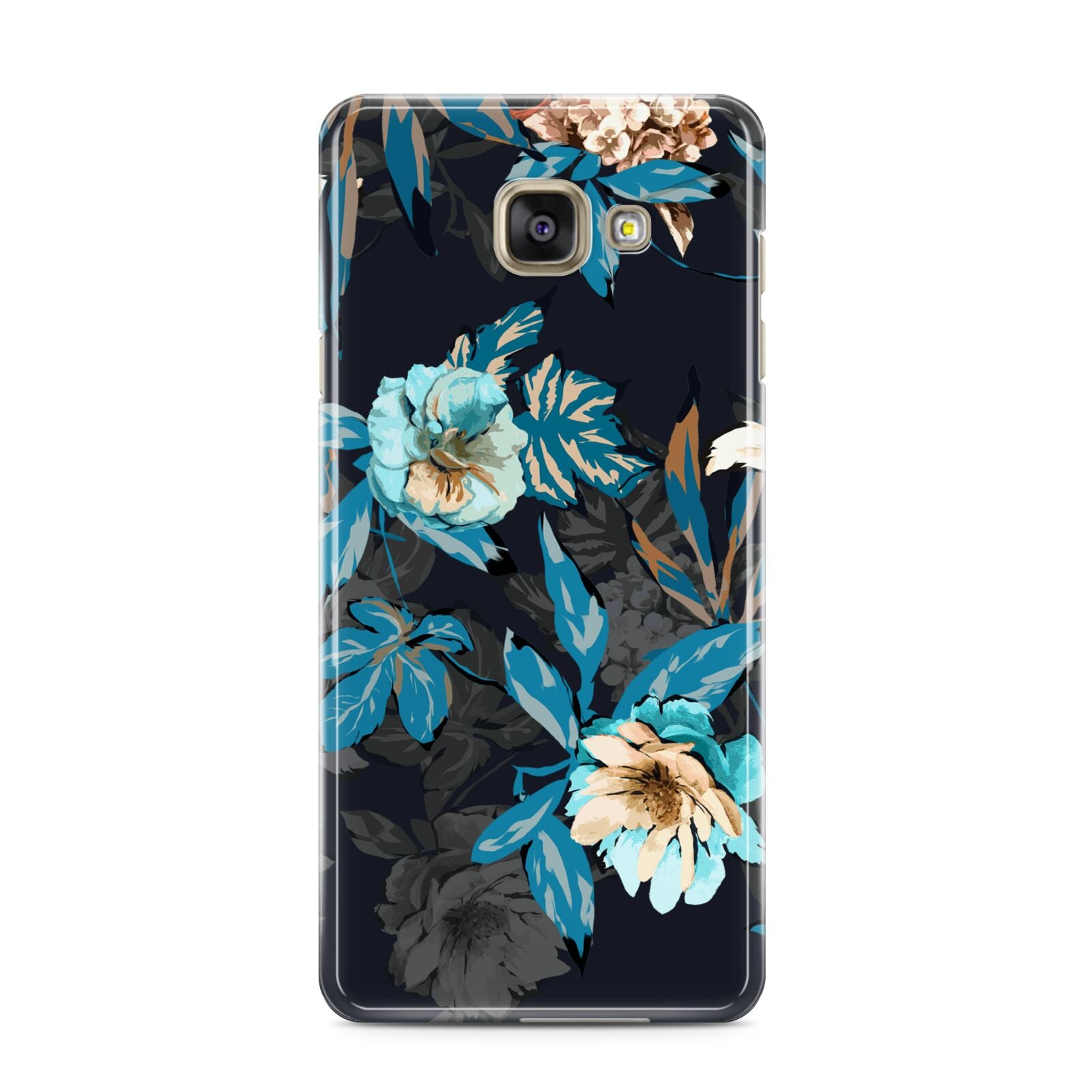 Blossom Flowers Samsung Galaxy A3 2016 Case on gold phone