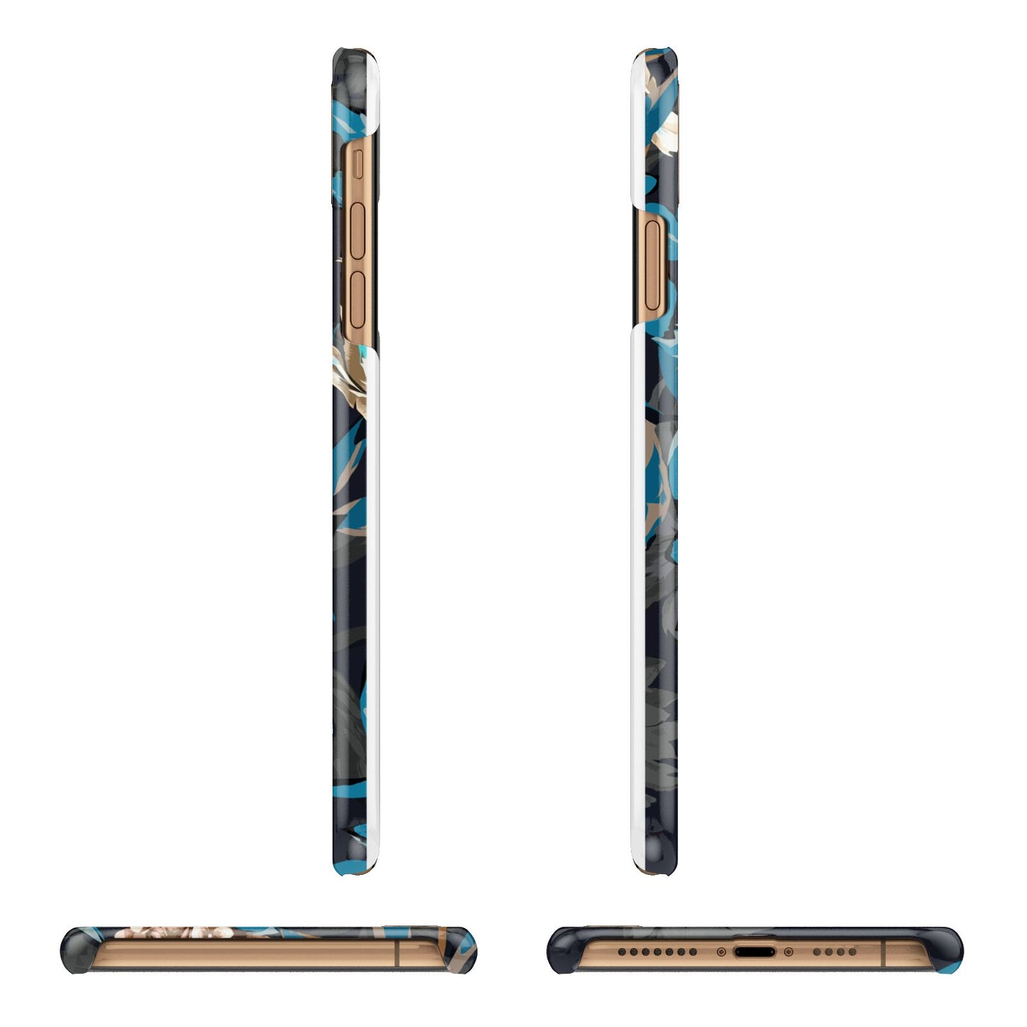 Blossom Flowers iPhone 11 Pro Max 3D Snap Case Angle Images