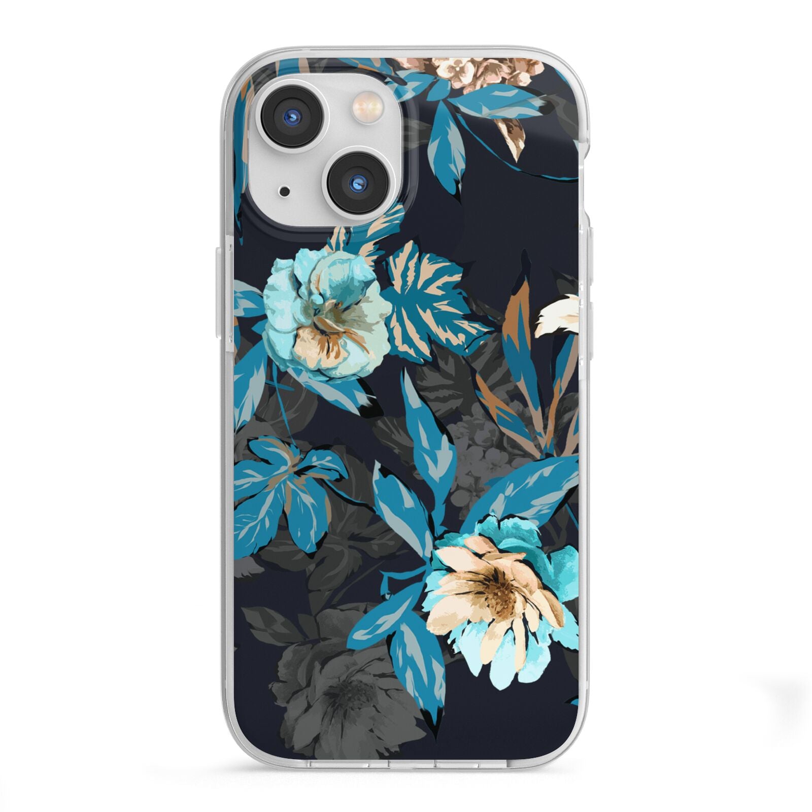 Blossom Flowers iPhone 13 Mini TPU Impact Case with White Edges