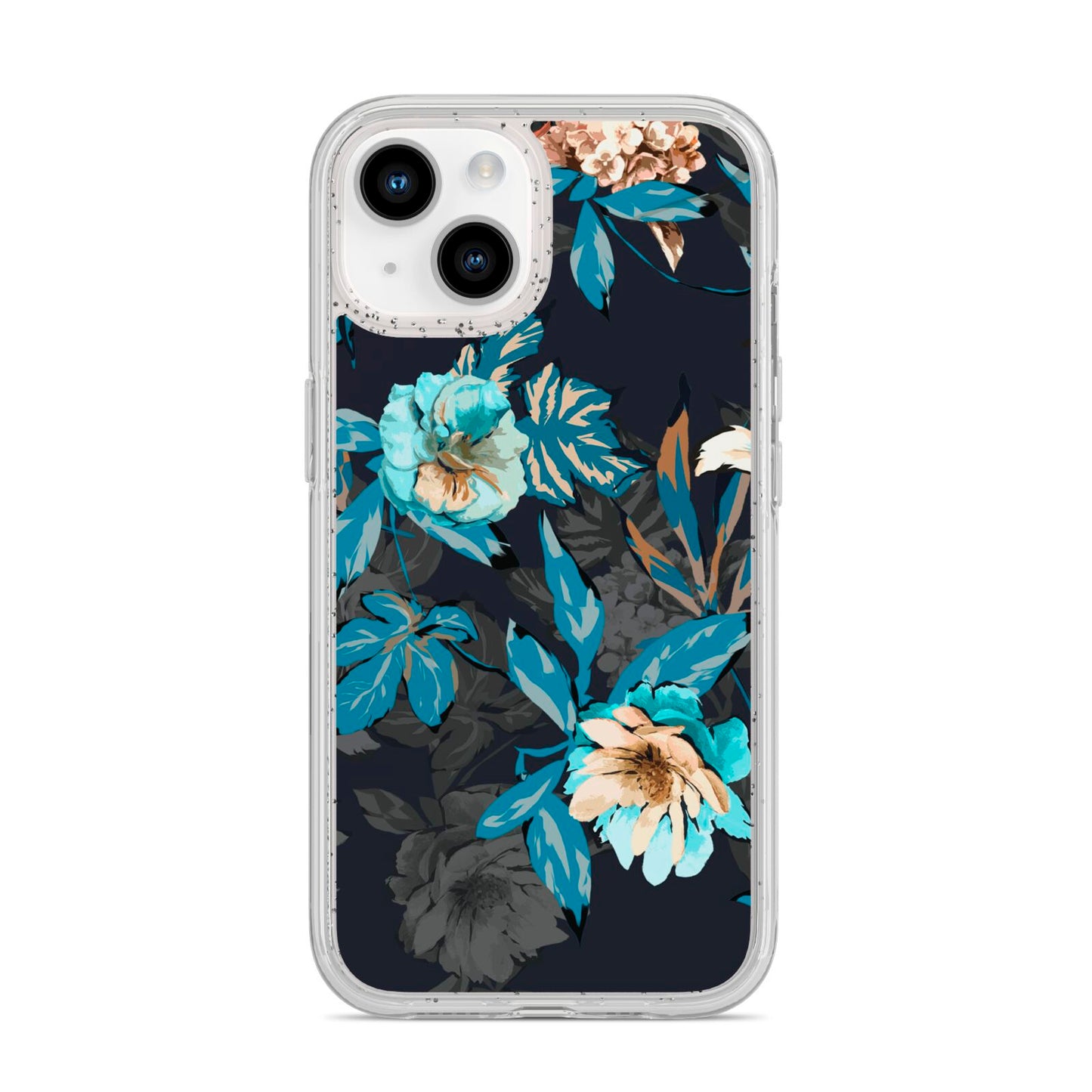Blossom Flowers iPhone 14 Glitter Tough Case Starlight