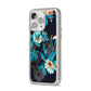 Blossom Flowers iPhone 14 Pro Max Clear Tough Case Silver Angled Image