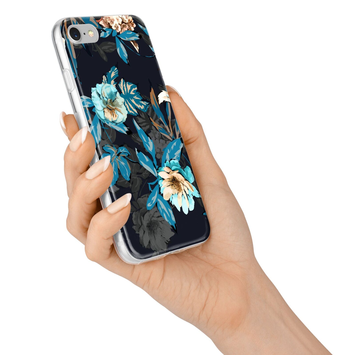 Blossom Flowers iPhone 7 Bumper Case on Silver iPhone Alternative Image