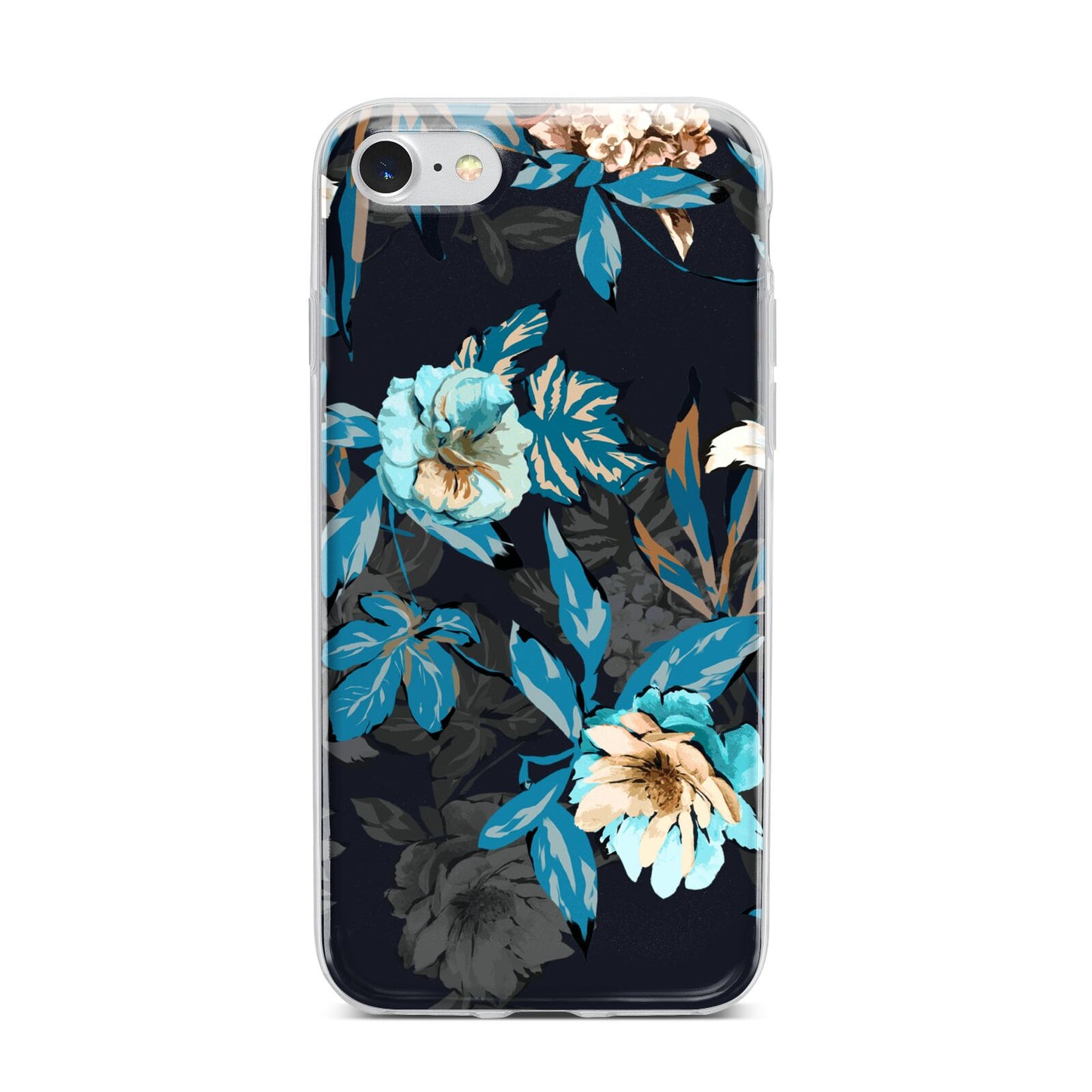 Blossom Flowers iPhone 7 Bumper Case on Silver iPhone