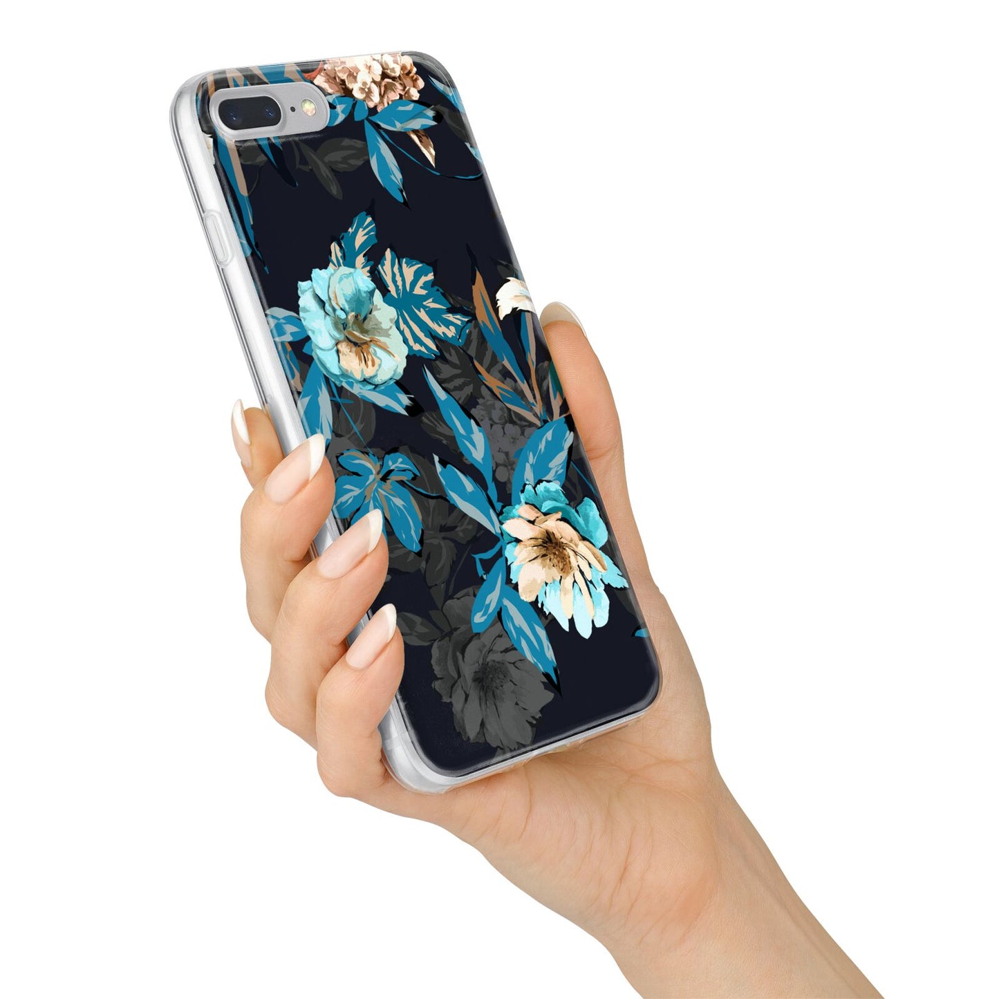 Blossom Flowers iPhone 7 Plus Bumper Case on Silver iPhone Alternative Image