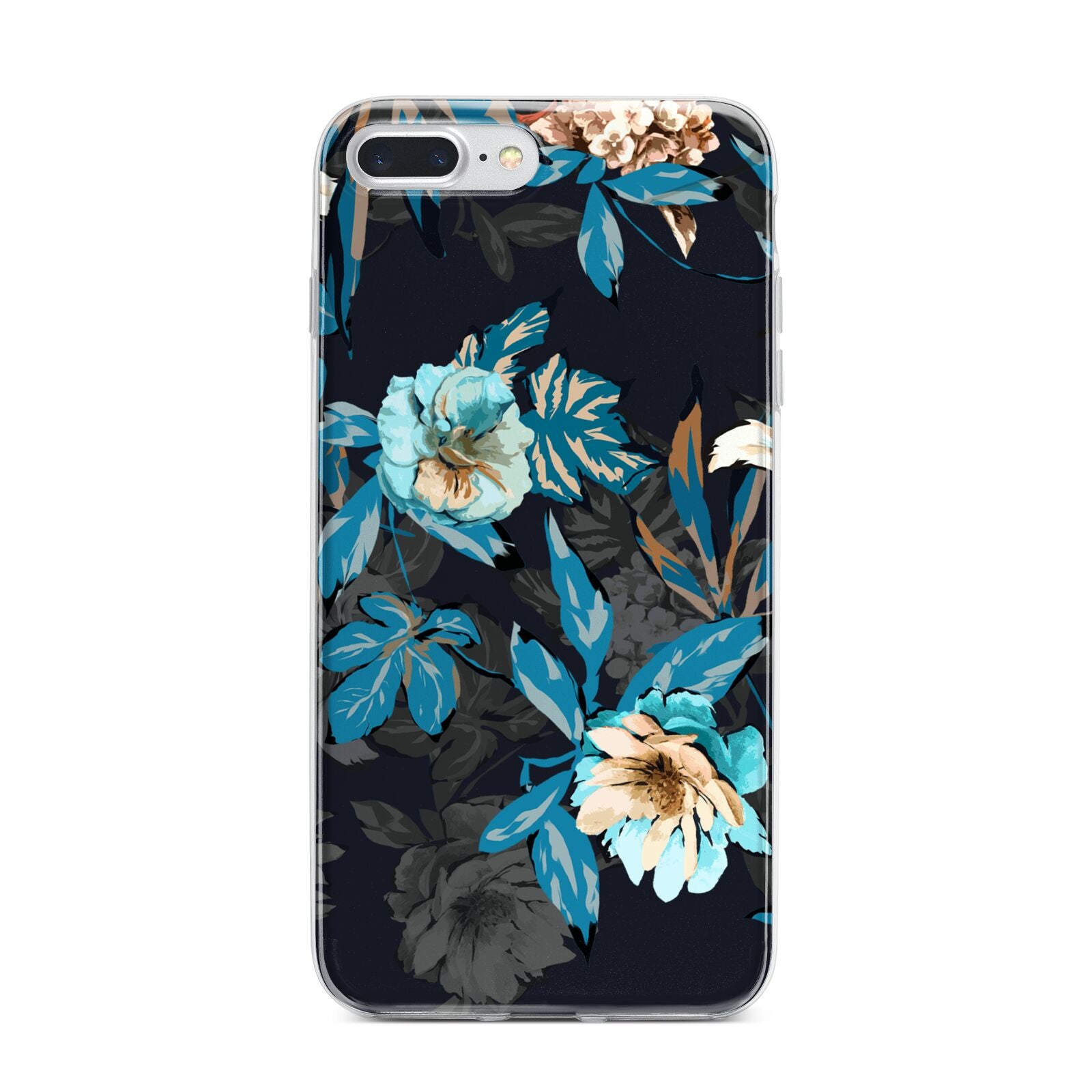 Blossom Flowers iPhone 7 Plus Bumper Case on Silver iPhone