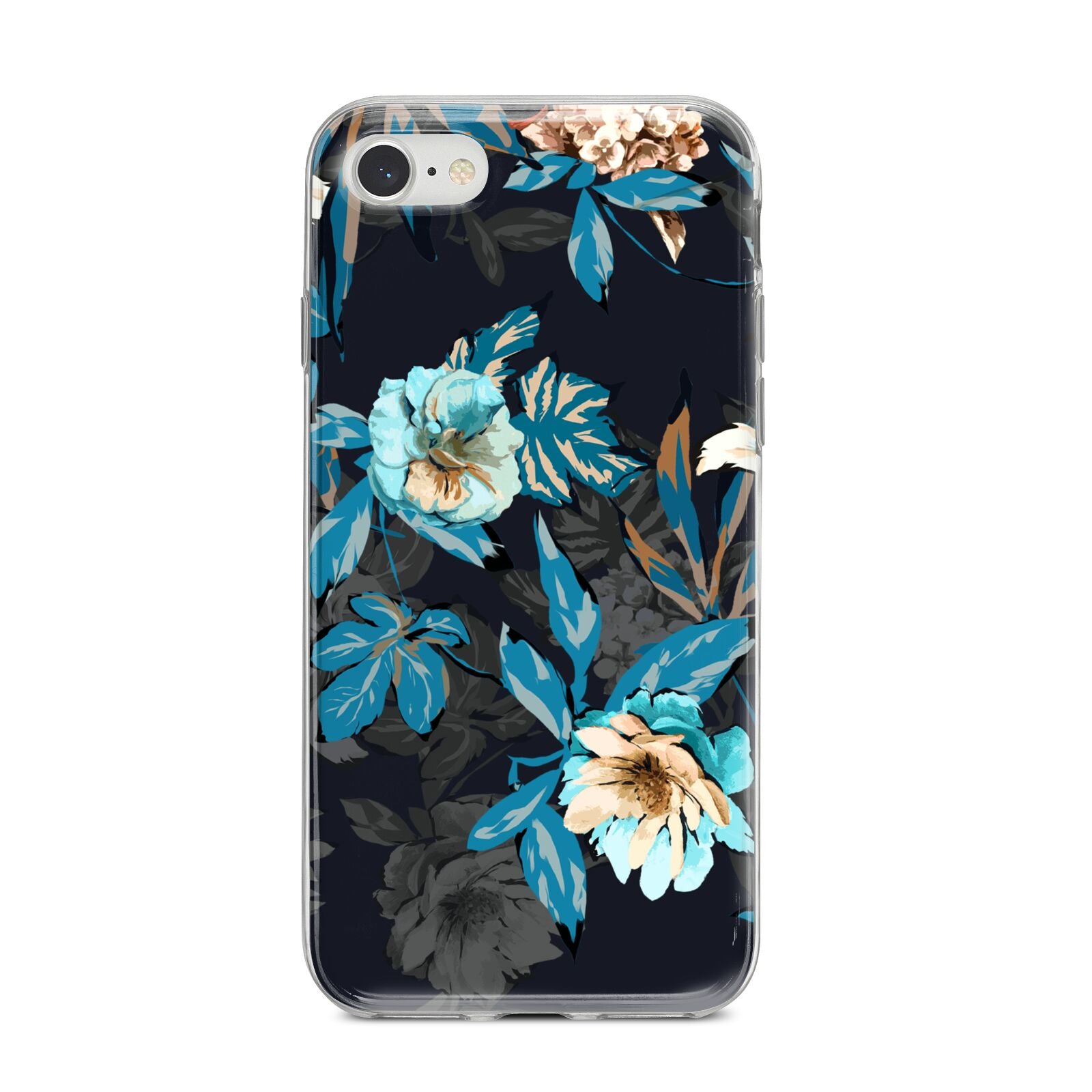 Blossom Flowers iPhone 8 Bumper Case on Silver iPhone