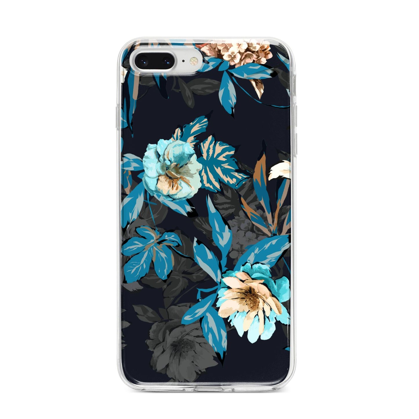 Blossom Flowers iPhone 8 Plus Bumper Case on Silver iPhone