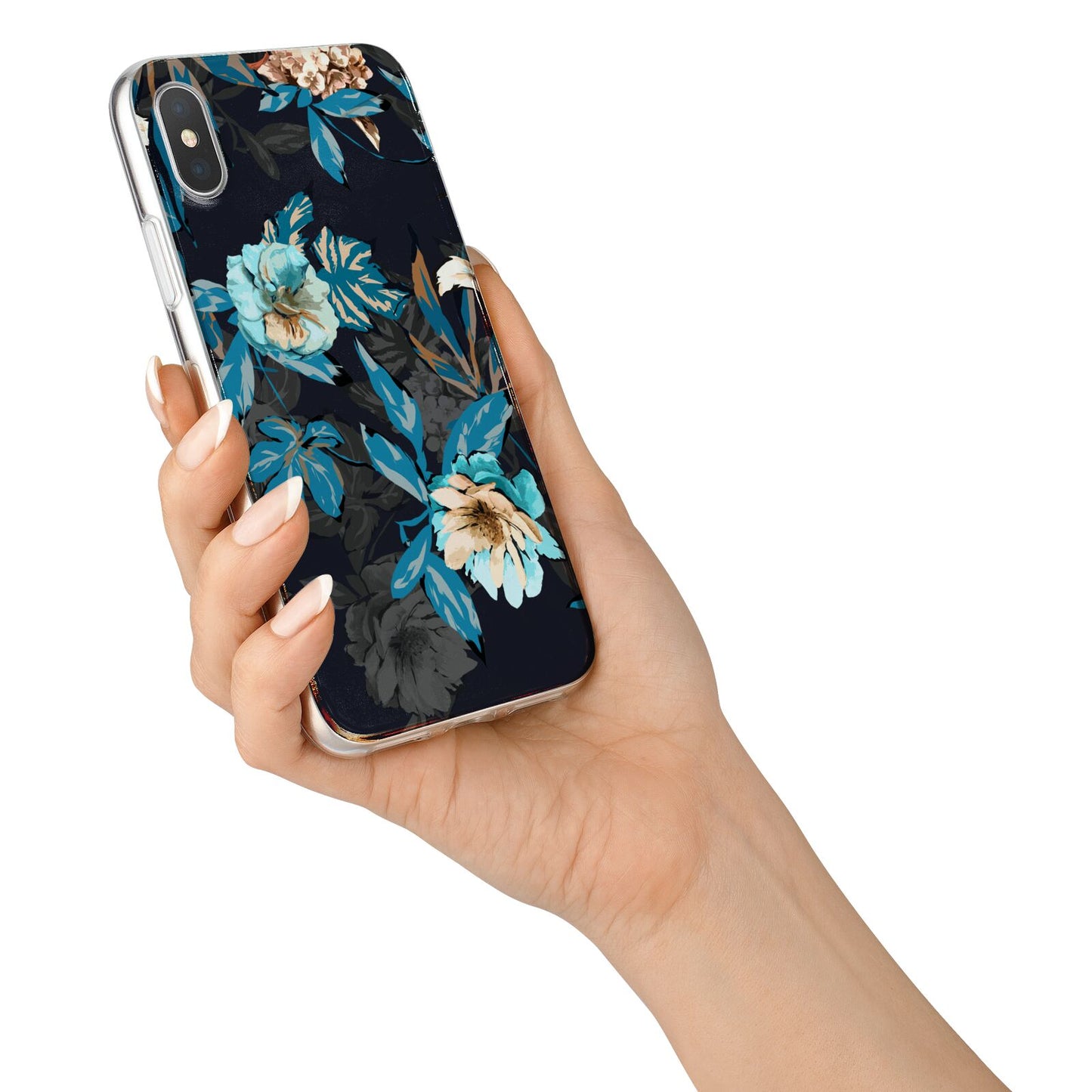 Blossom Flowers iPhone X Bumper Case on Silver iPhone Alternative Image 2