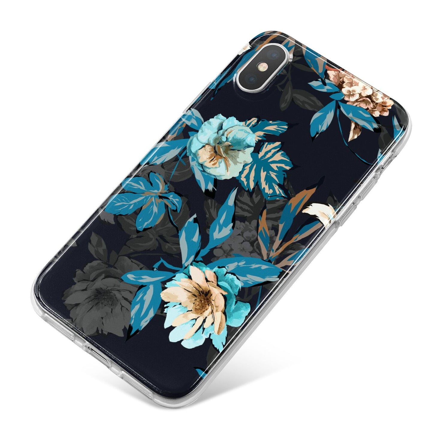 Blossom Flowers iPhone X Bumper Case on Silver iPhone