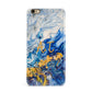 Blue And Gold Marble iPhone 6 Plus 3D Snap Case on Gold Phone
