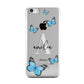 Blue Butterflies with Initial and Name Apple iPhone 5c Case