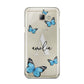 Blue Butterflies with Initial and Name Samsung Galaxy A8 2016 Case