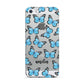 Blue Butterflies with Name Apple iPhone 5 Case