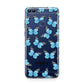 Blue Butterflies with Name Huawei P Smart Case