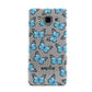 Blue Butterflies with Name Samsung Galaxy A3 Case