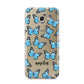 Blue Butterflies with Name Samsung Galaxy A5 2017 Case on gold phone
